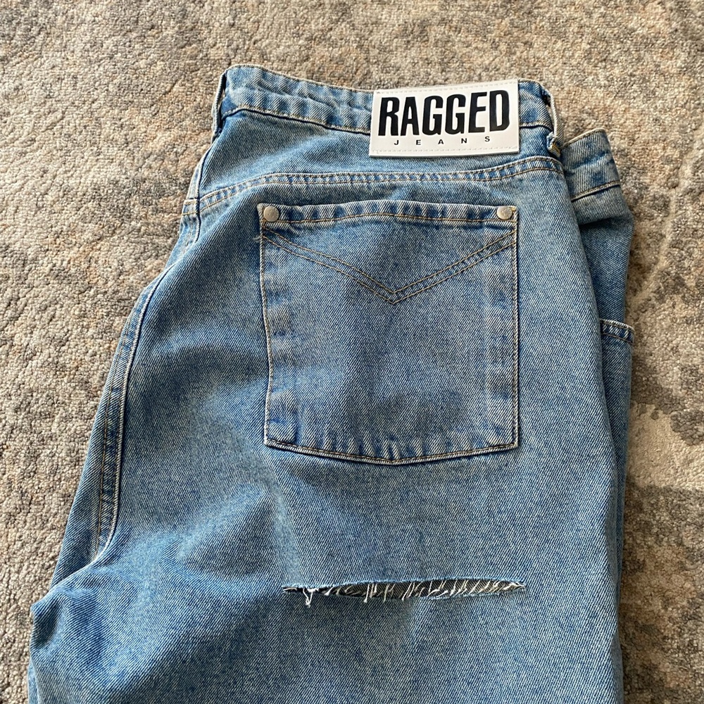 The Ragged priest slit cut cougar mom jeans Blue Denim from uk 🇬🇧